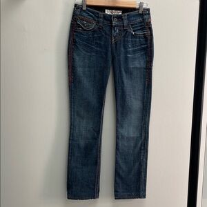 BKE Dark Blue Straight Leg Jeans